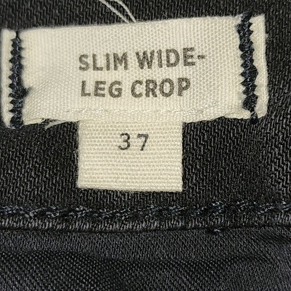 Madewell NWT Petite Slim Wide-Leg Crop Jeans in Lunar Wash Size 37P - Picture 6 of 11